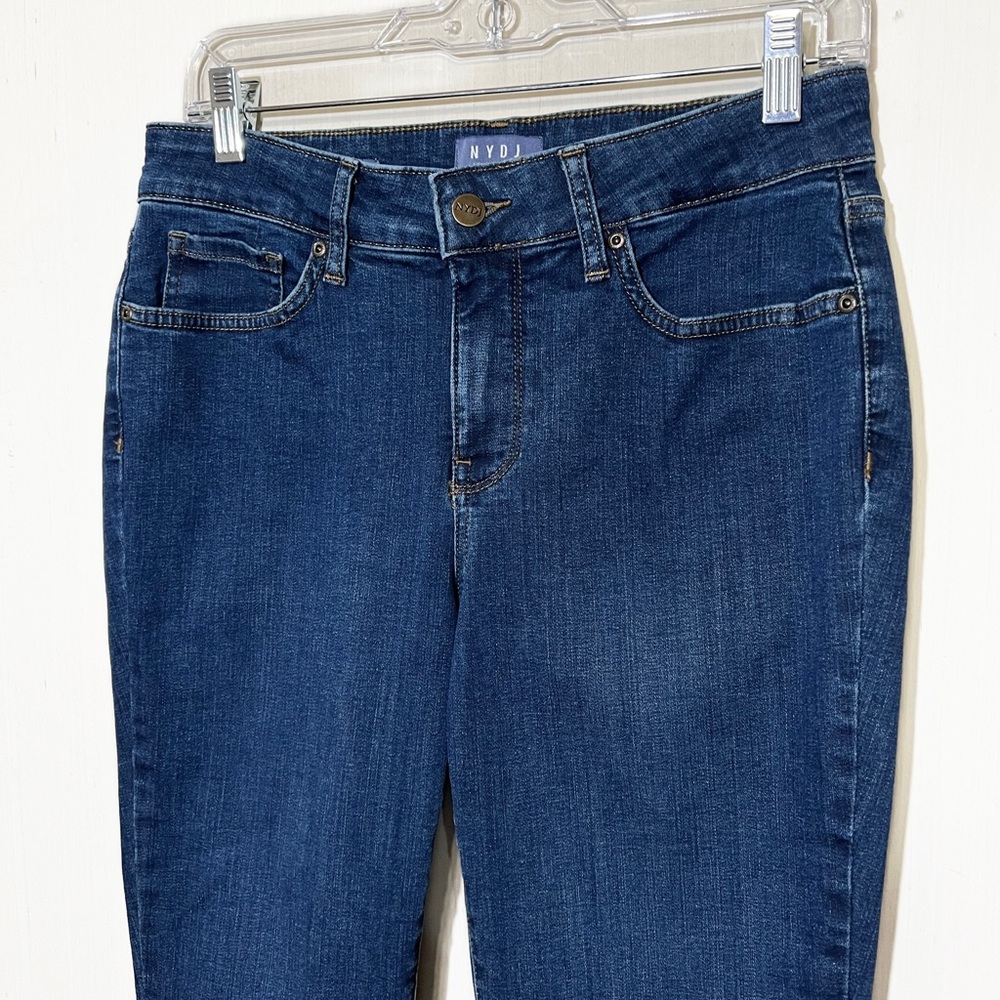 NYDJ Slimming Mid Rise Medium Wash Ankle Skinny Jeans - Picture 5 of 11